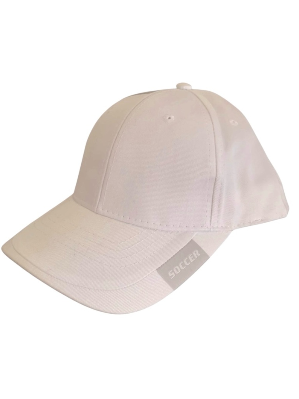 Vintage AJM Soccer Football Strapback Hat White and Grey Men’s Women’s